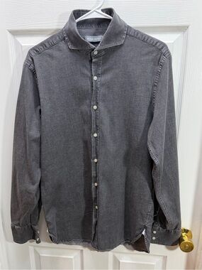 Michael Bastian Washed Charcoal Button-Down Shirt